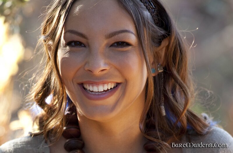 woman smiling outdoors