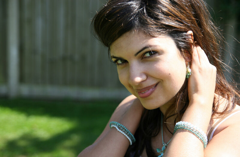 woman smiling outdoors