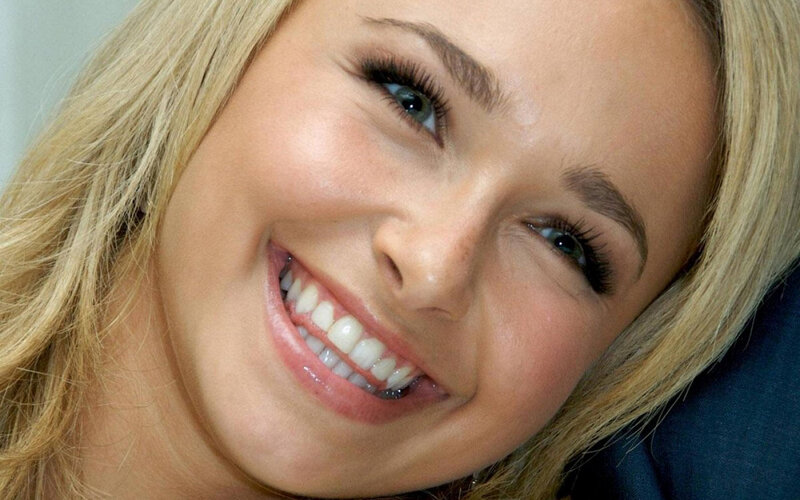 woman smiling with blonde hair