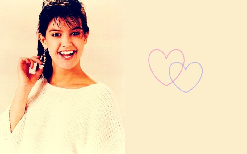 woman smiling with hearts