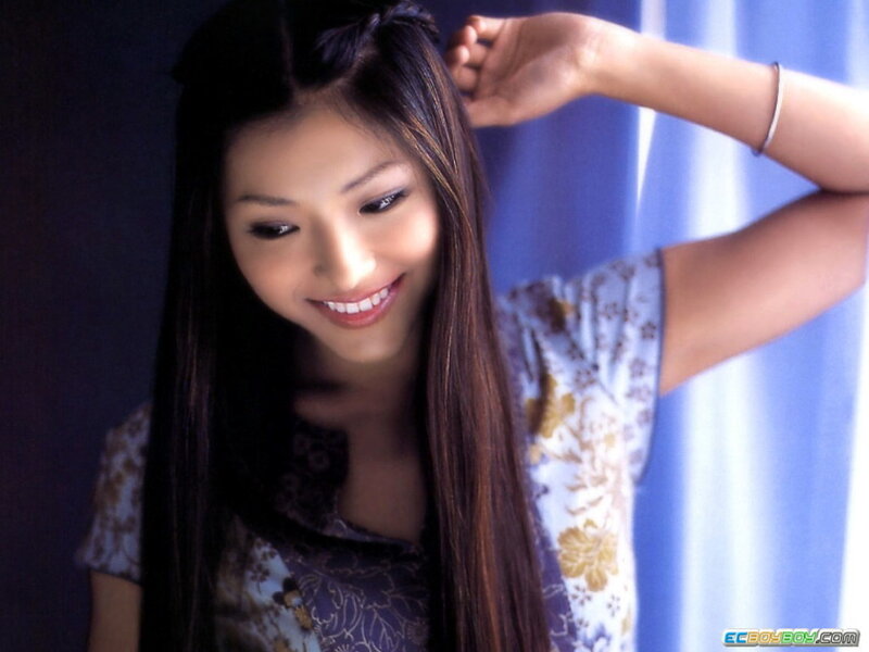 woman smiling with long hair