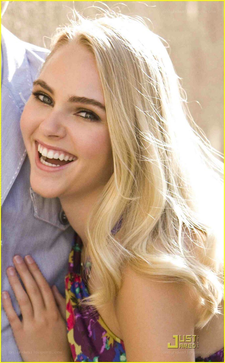 woman smiling with man