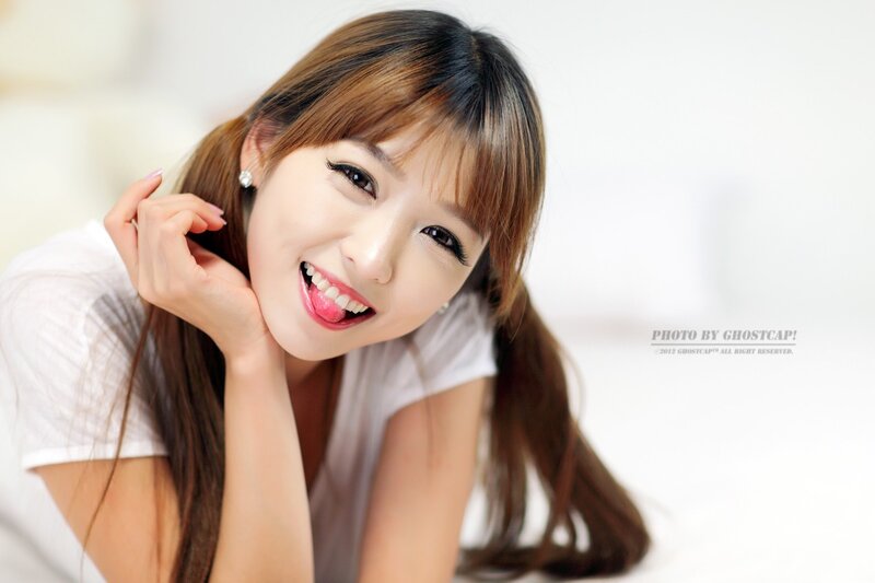 woman smiling with tongue out