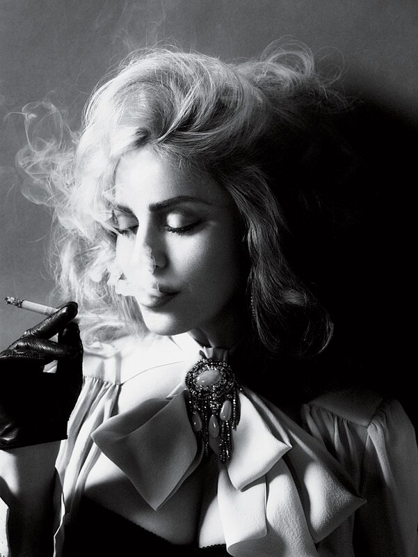 woman smoking a cigarette