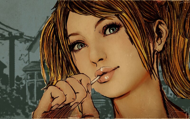 woman smoking a cigarette