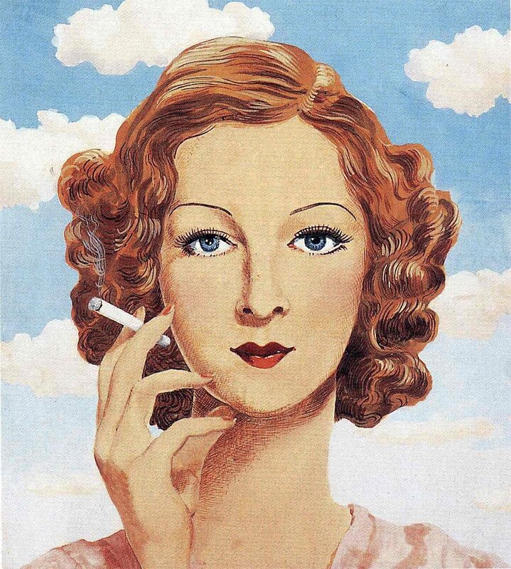 woman smoking against sky