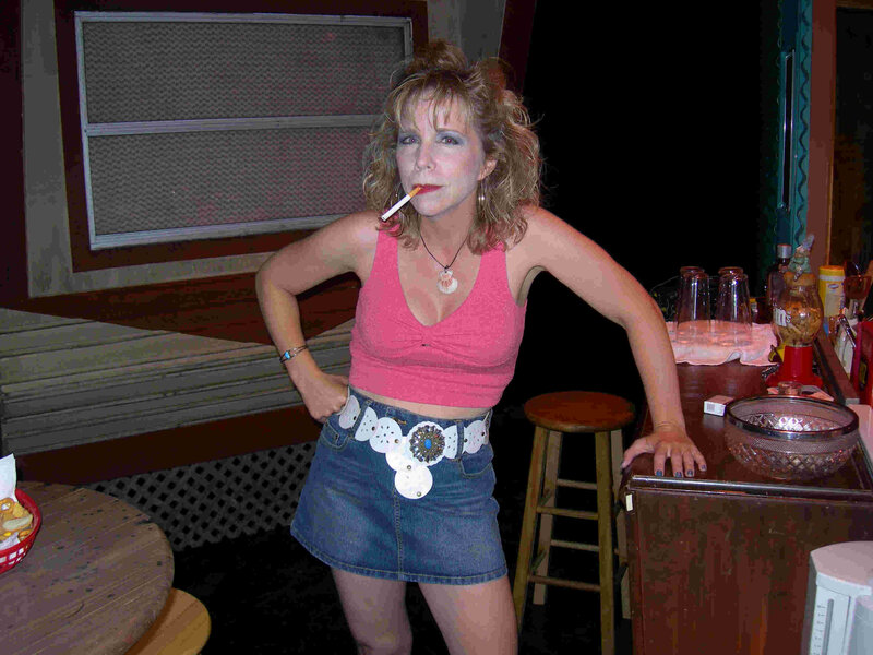 Woman Smoking Cigarette — Pink