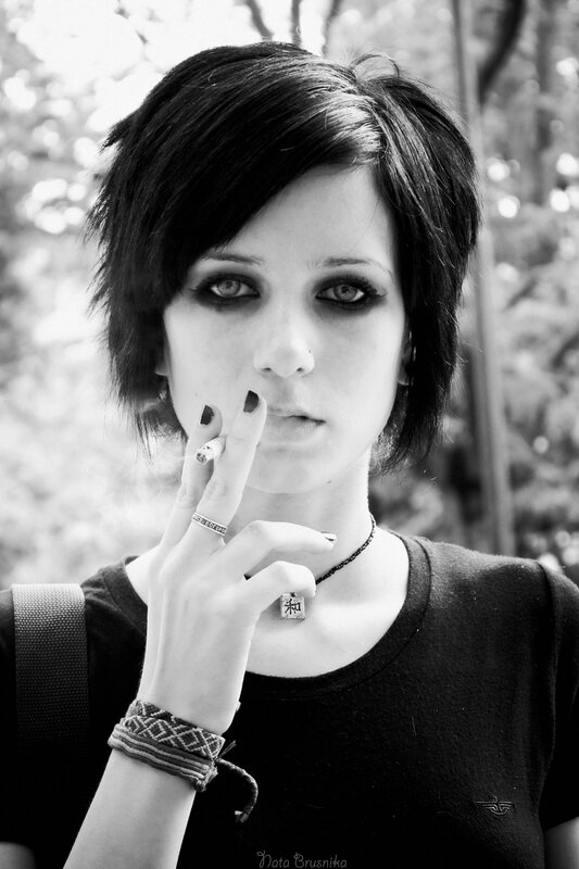 woman smoking outdoors