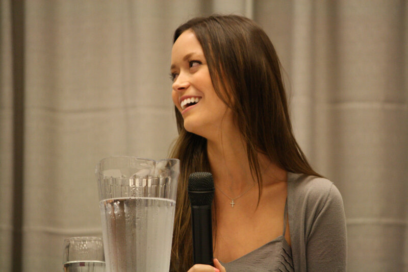 woman speaking at event