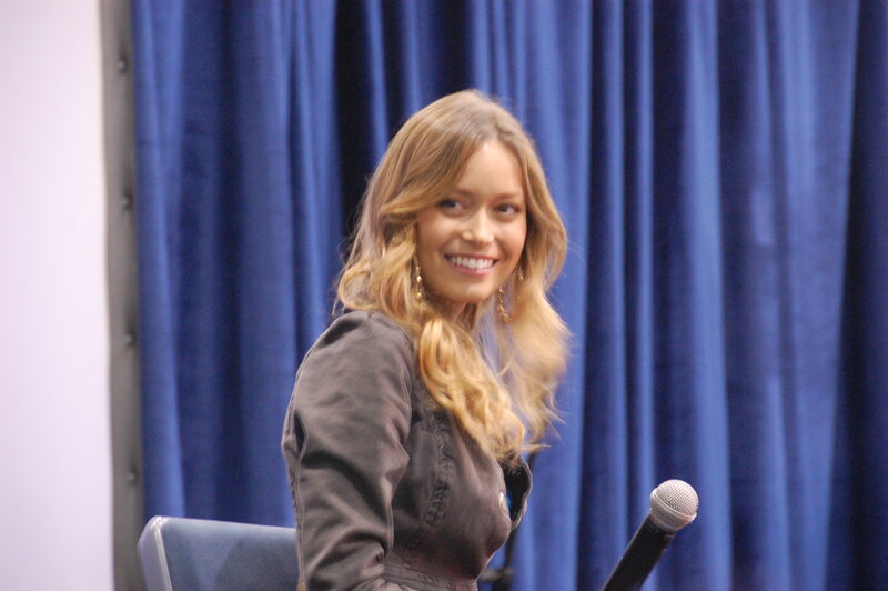 woman speaking at event
