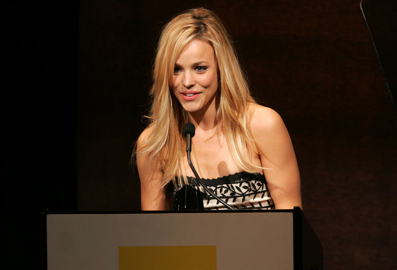 woman speaking at podium