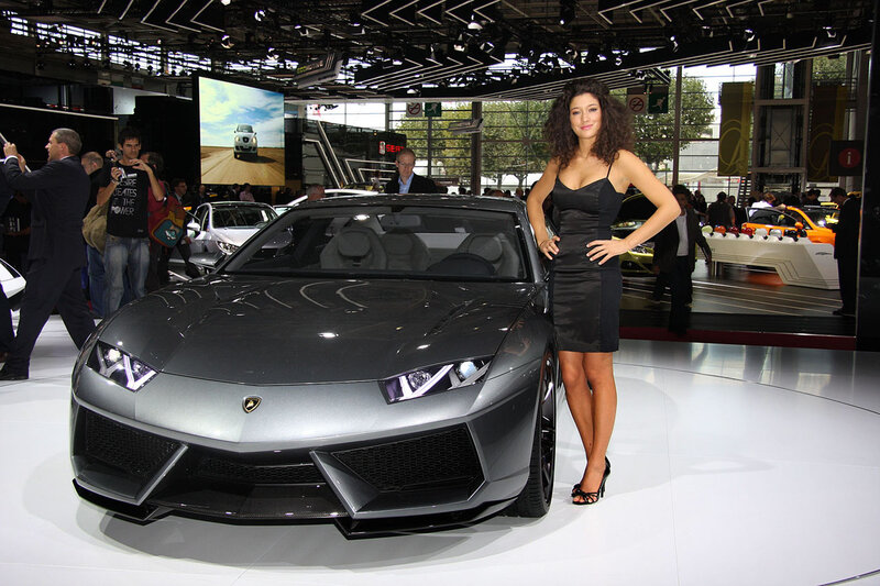 Woman Standing Beside Car — Gray, Professional