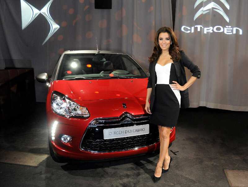 Woman Standing Beside Car — Red, Formal