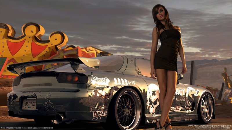 Woman Standing by Car — Gray, Dramatic, Sunset, 3d Render, Sign, Desert, Black, Yellow