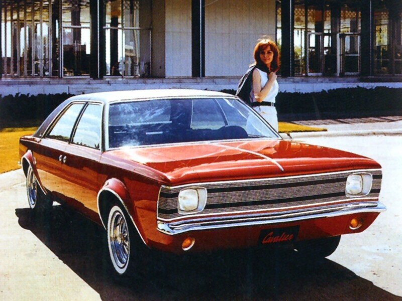 Woman Standing by Car — Red, Calm
