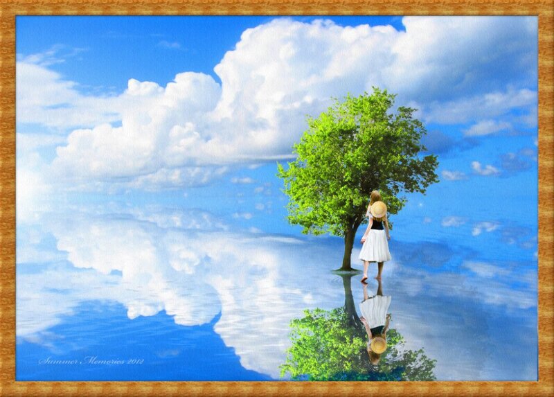 Woman Standing by Tree