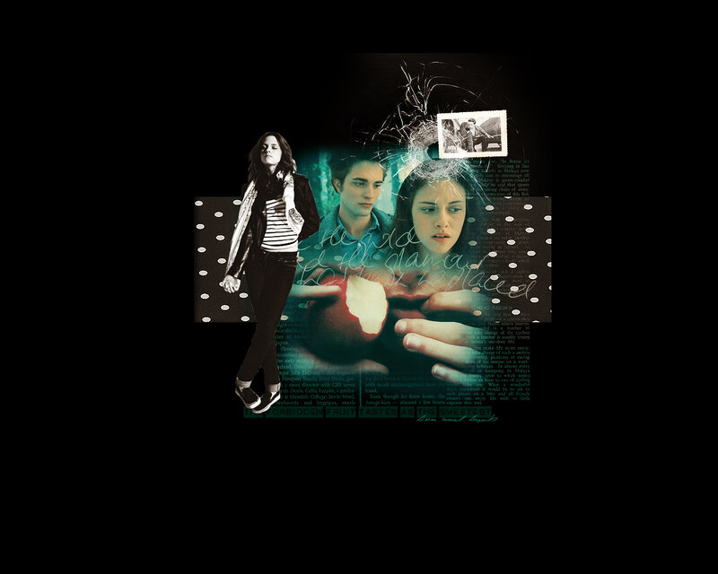 Woman Standing on Collage