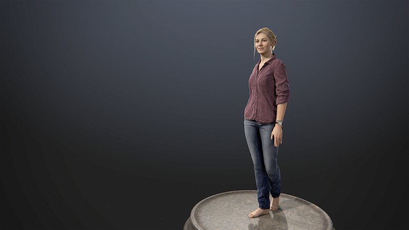 Woman Standing on Platform
