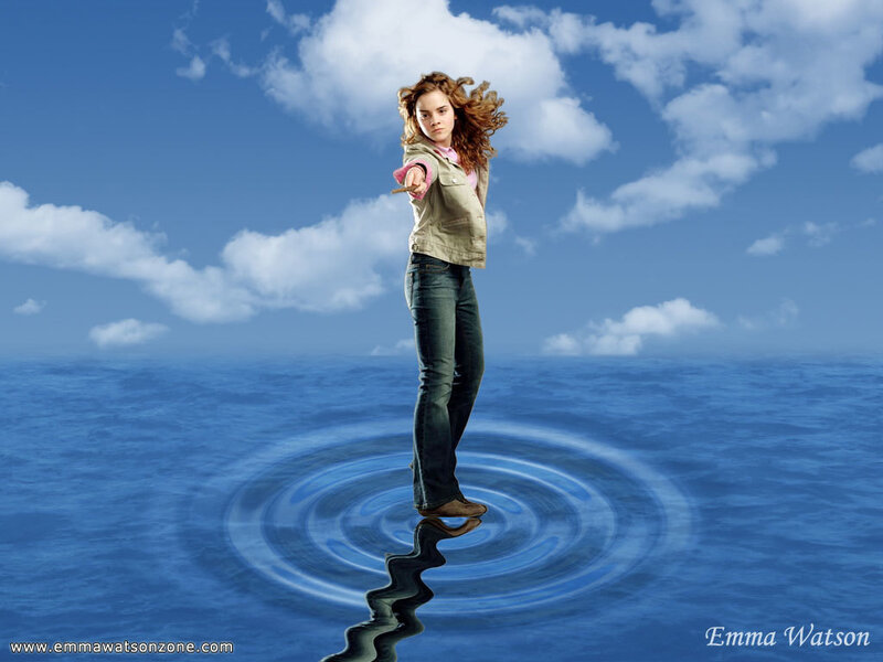 Woman Standing on Water