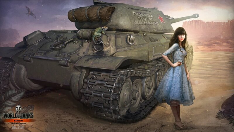 Woman Standing with Tank