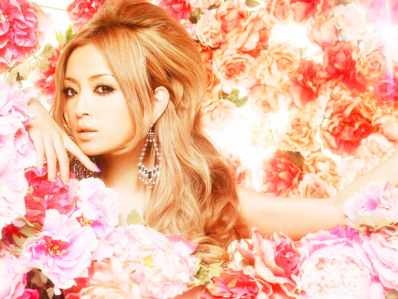 Woman Surrounded by Flowers — Pink, Dreamy