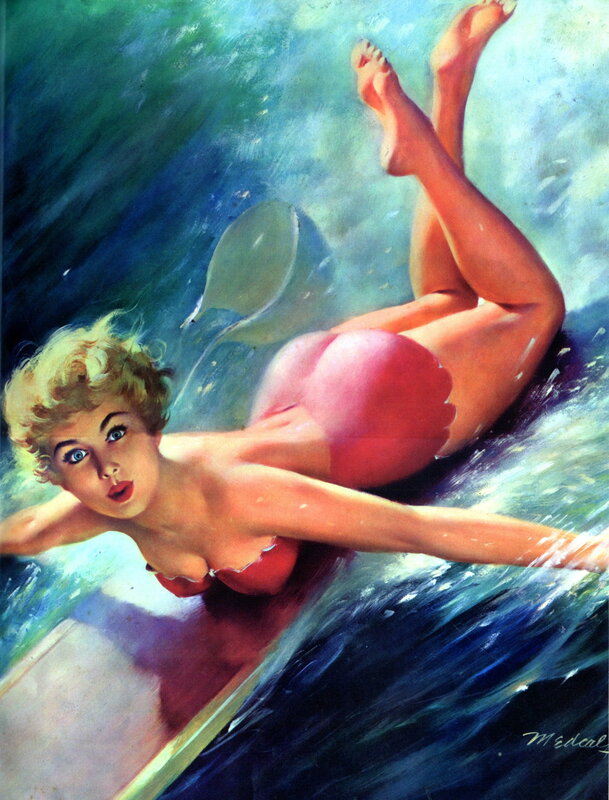 woman swimming in ocean