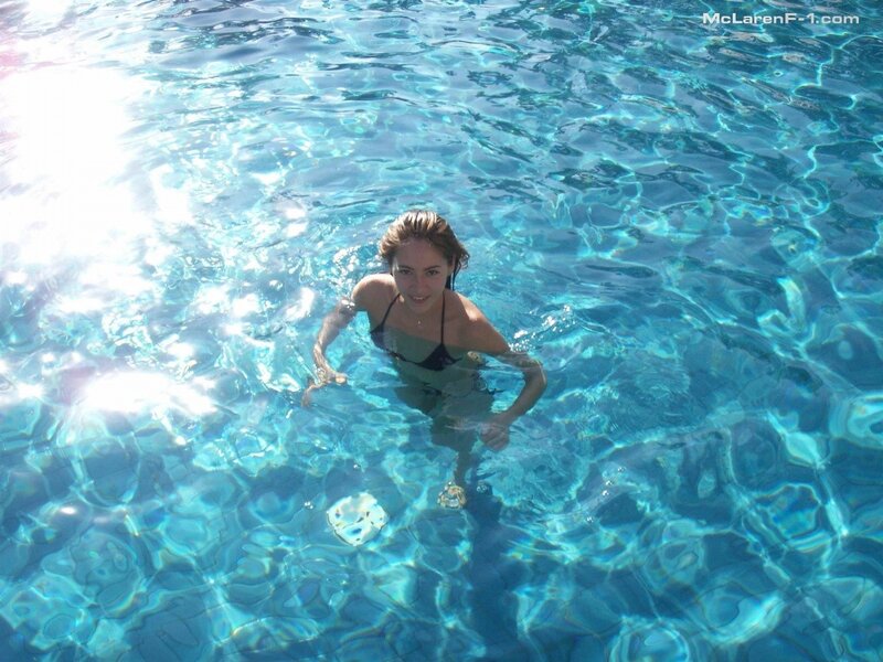 woman swimming in pool