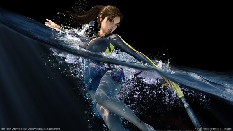 Woman Swimming Underwater — Blue, Dramatic, 3d Render