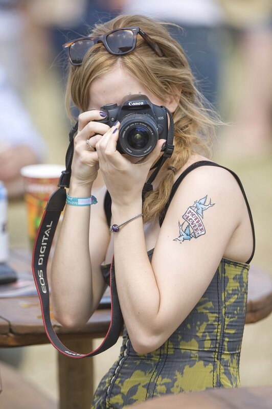 Woman taking a photo