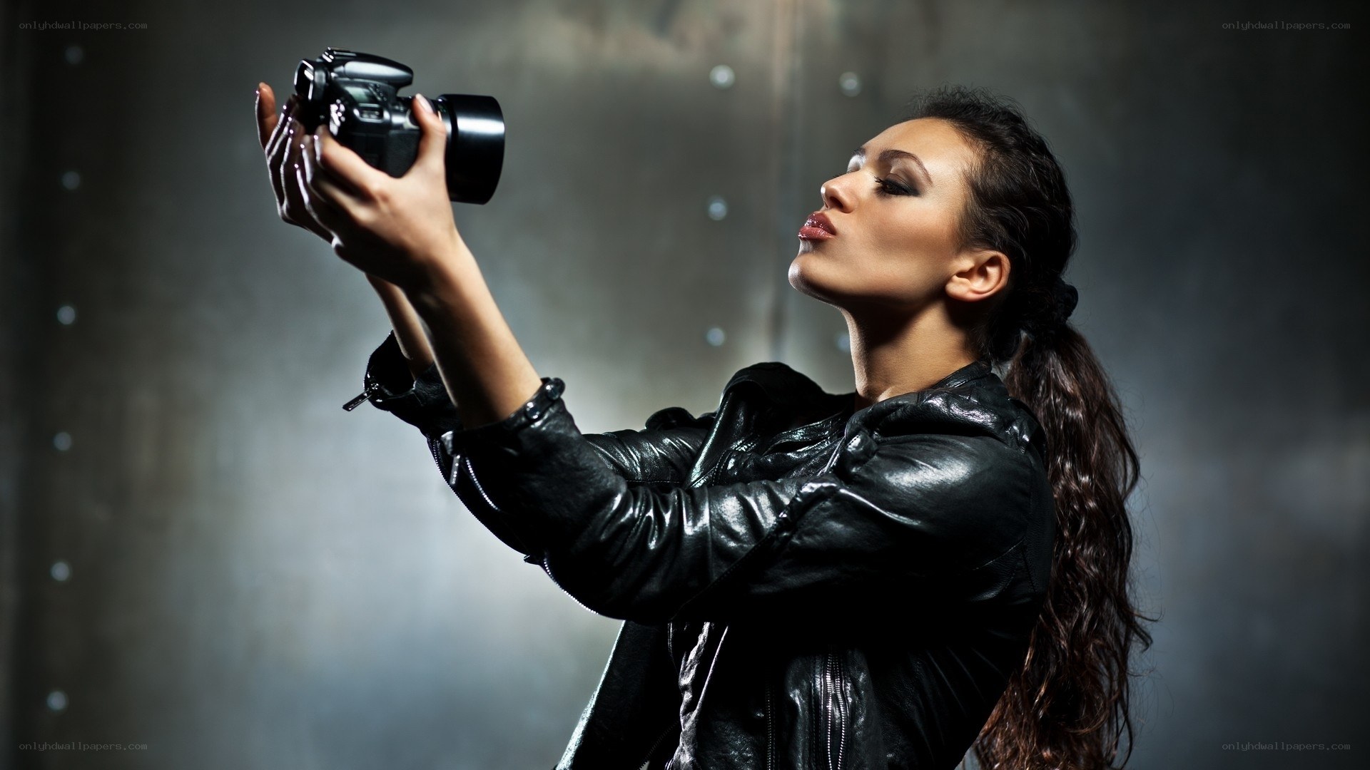 woman taking a photo