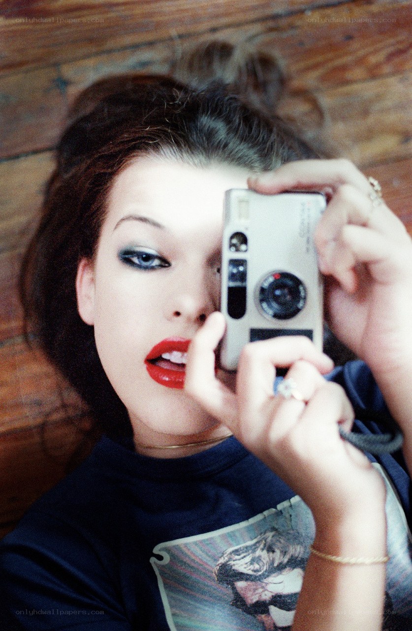 woman taking a self-portrait