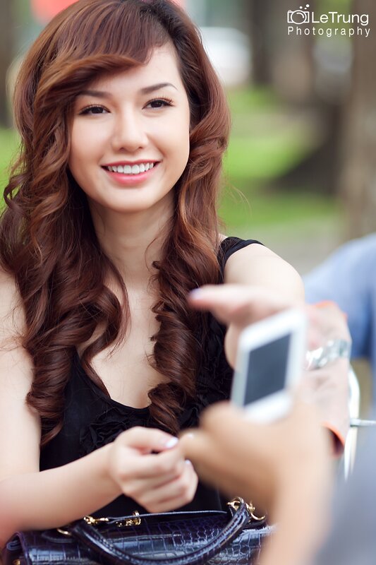 woman taking a selfie