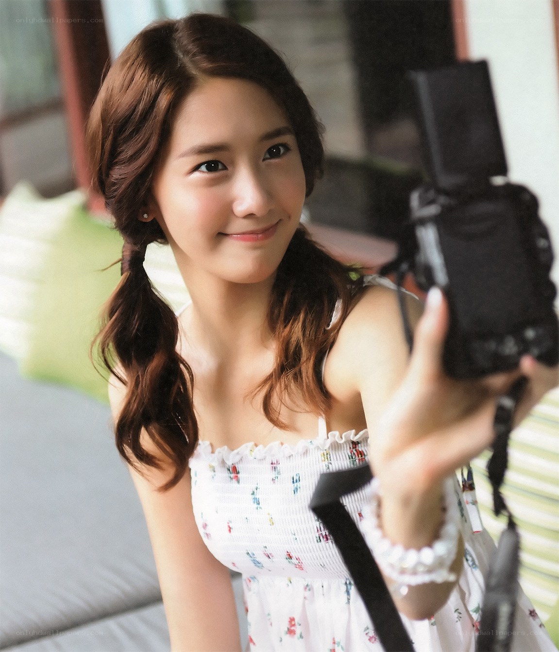 woman taking a selfie