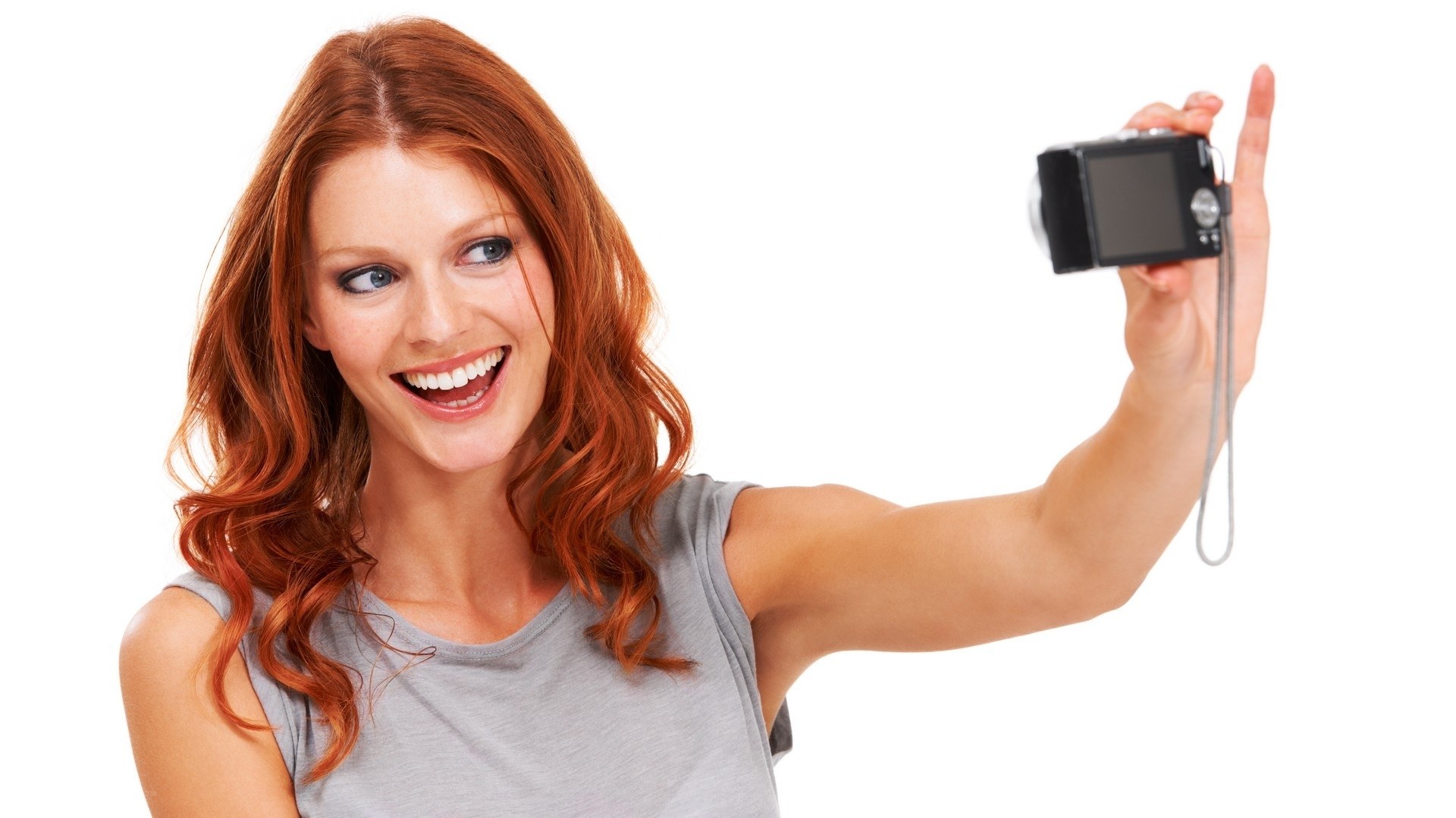 woman taking a selfie