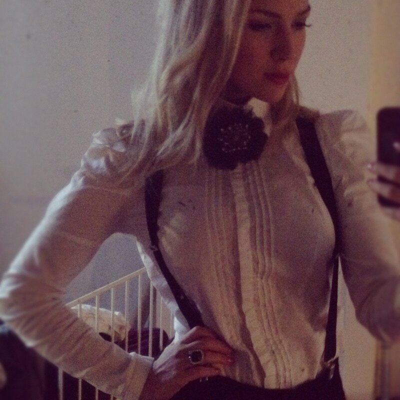 woman taking mirror selfie