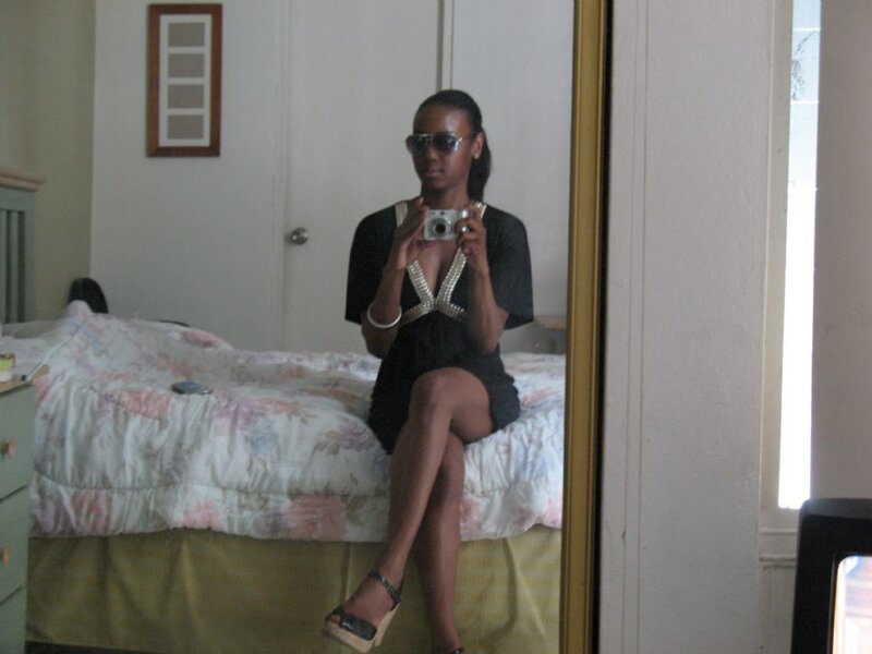 Woman Taking Mirror Selfie — Black