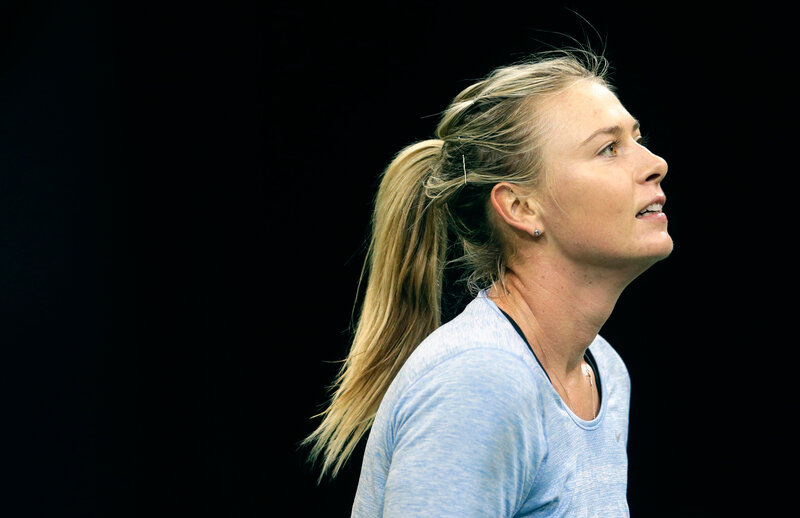 woman tennis player in profile