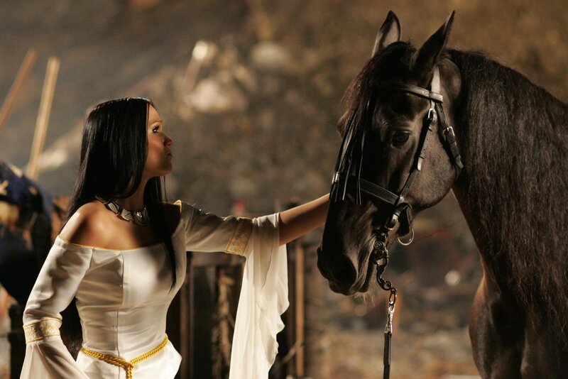 Woman Touching Horse