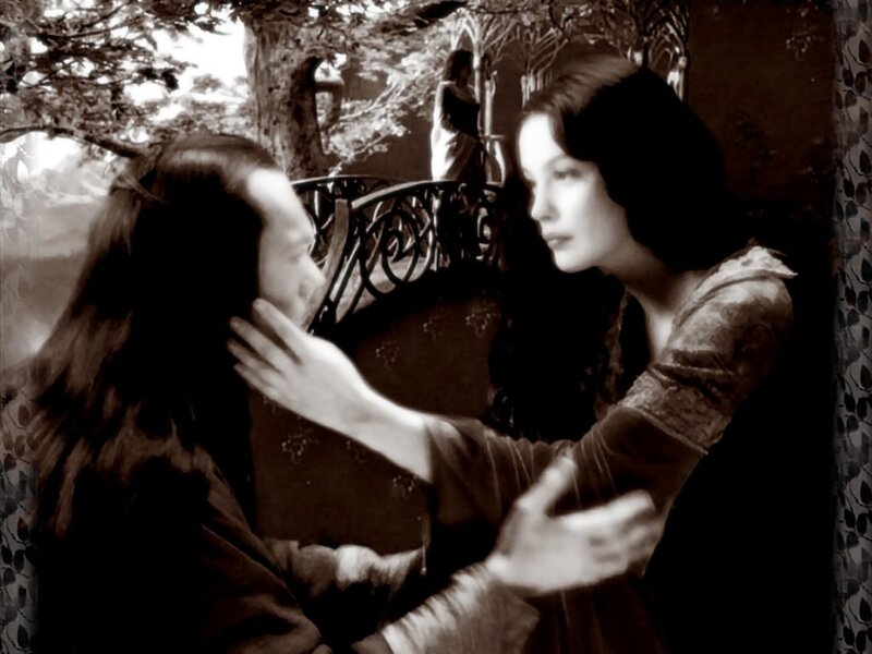 woman touching man's face