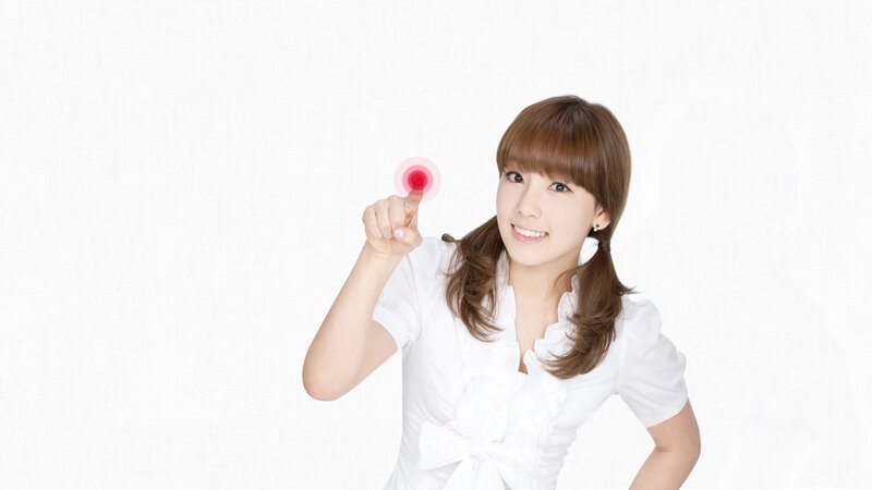 Woman Touching Red Button