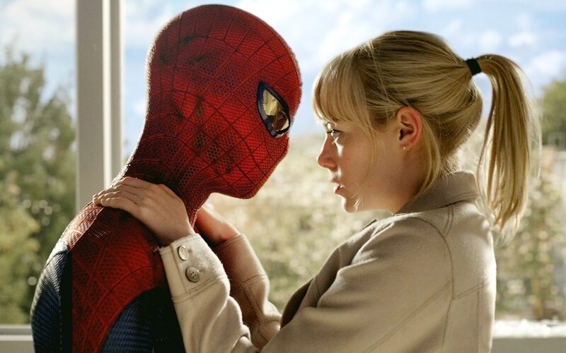 Woman Touching Spider-man