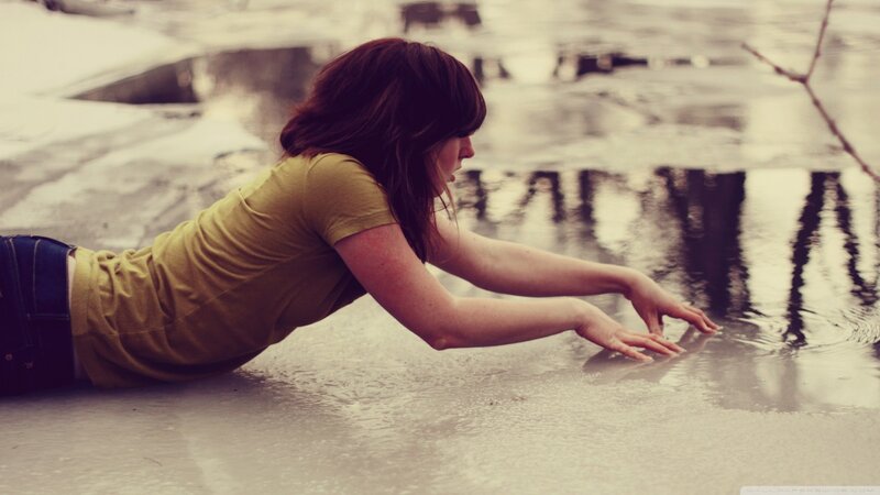 Woman Touching Water