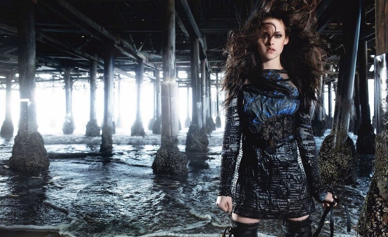 Woman under Pier — Black, Dramatic