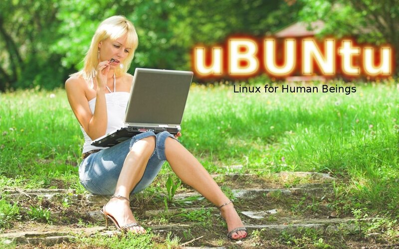 Woman Using Laptop — Green