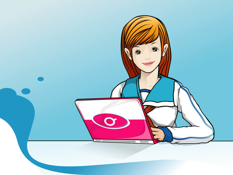 Woman Using Laptop