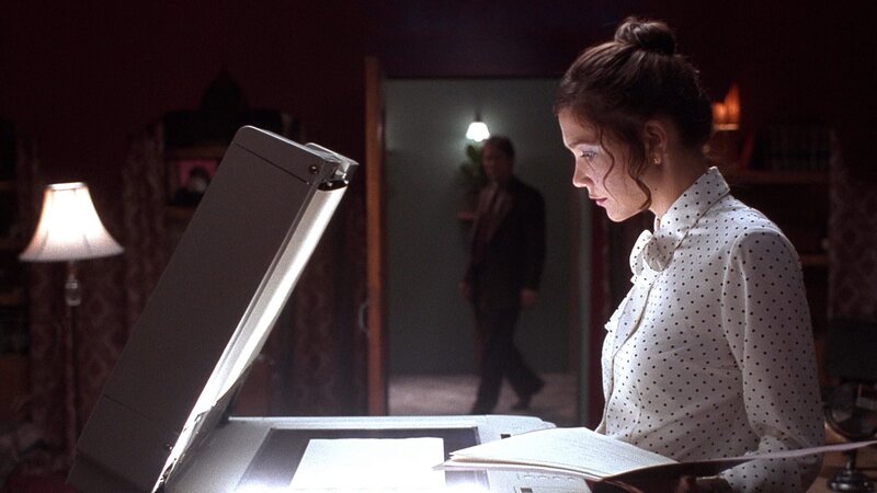 Woman Using Scanner