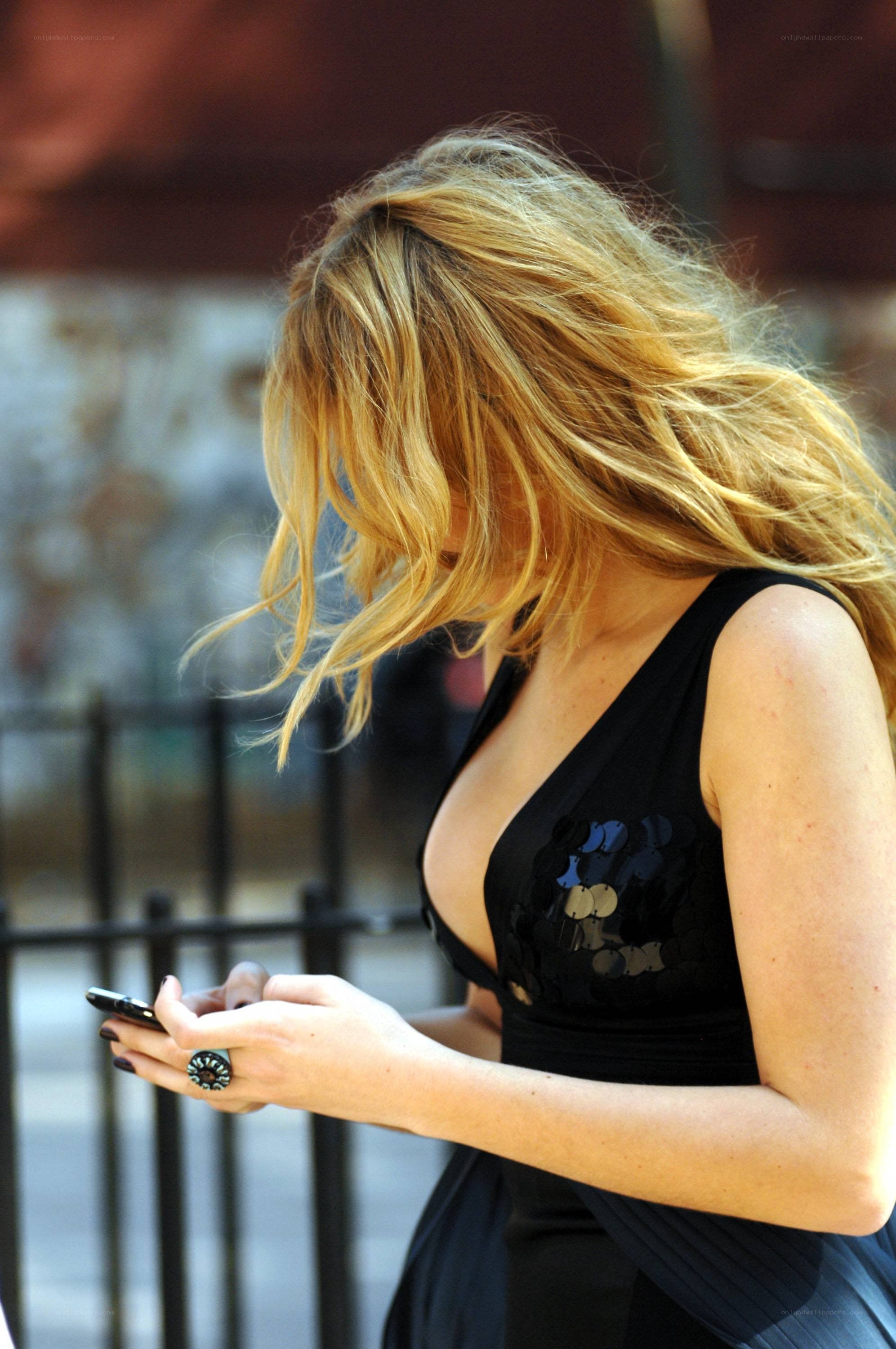 woman using smartphone outdoors