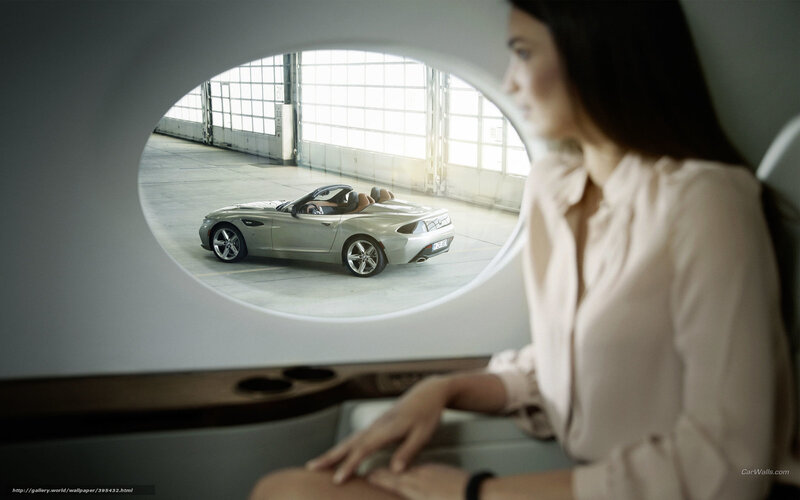 Woman viewing car through window