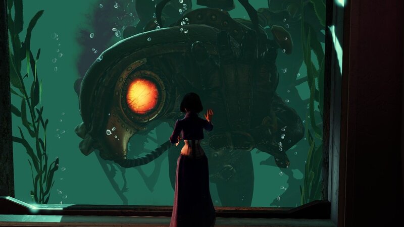 Woman Viewing Submarine