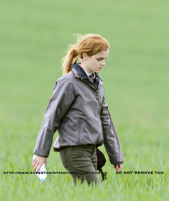 woman walking in a field